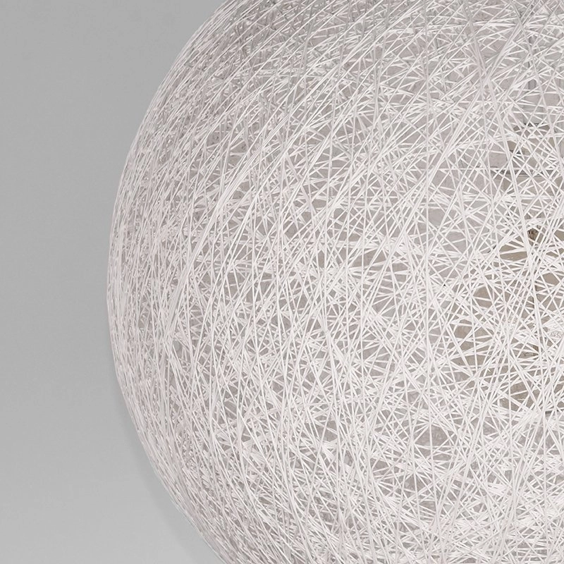 Lampe suspendue en lin blanc Twist Ø 45cm Label51 8718885273137