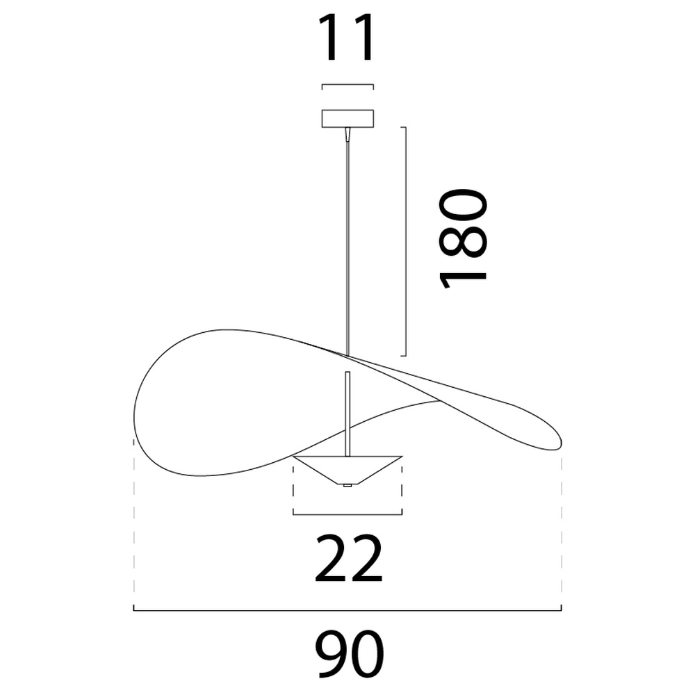 Lampe suspendue de style danois Lente Ø 90 cm - sable Masterlight 8718121392134