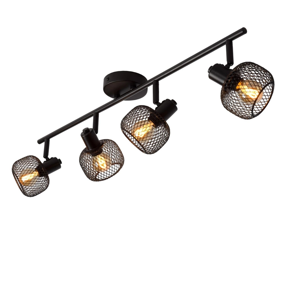 Éclairage de plafond Maren Noir à 4 lumières Lucide 5411212771117