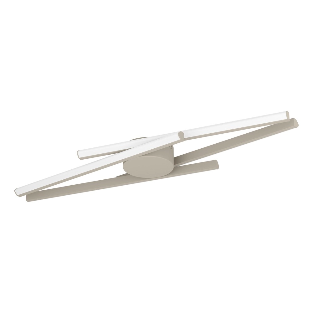 Lampe de plafond à design Pradilla brun sable