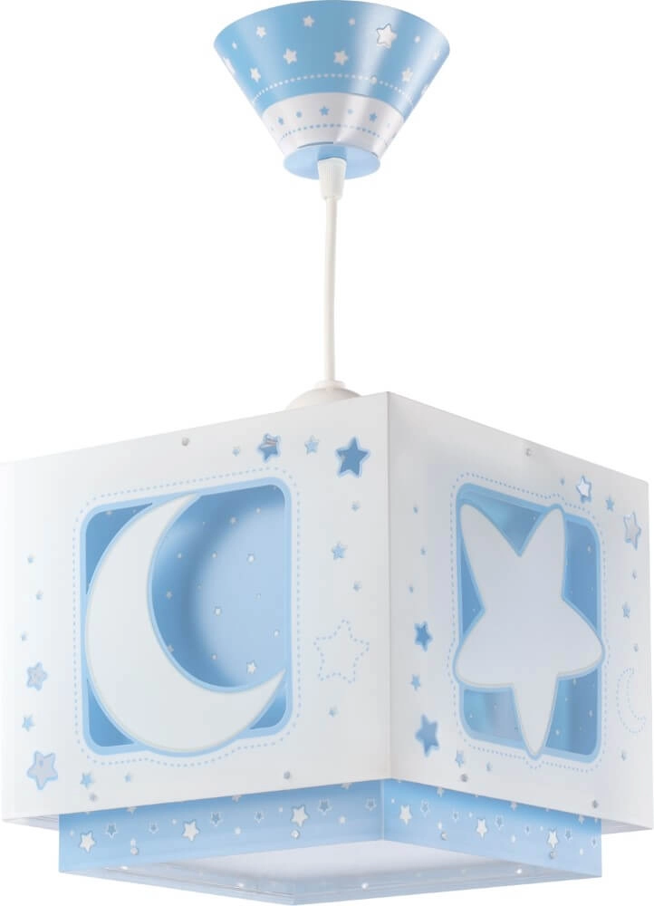 Lampe suspendue chambre d'enfant Moonlight bleu Dalber 8420406632322
