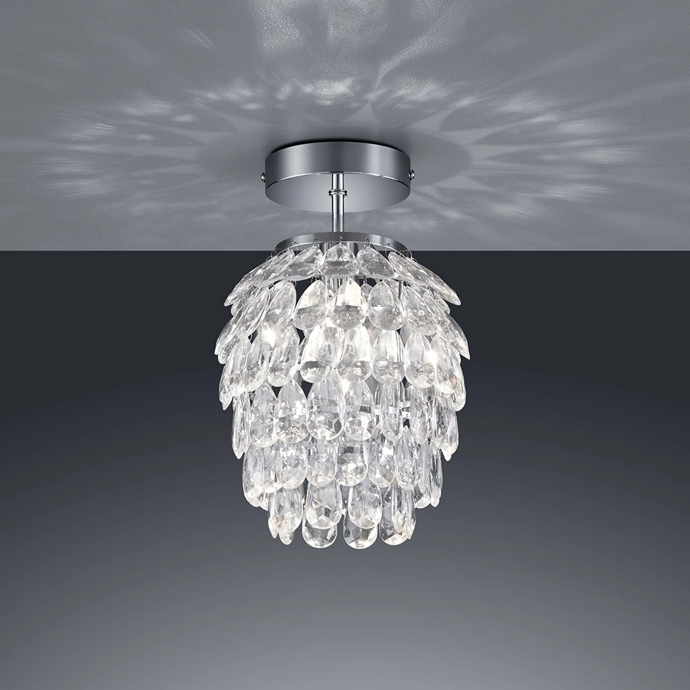 Lampe de plafond Petty avec cristal 20cm Trio 4017807288261