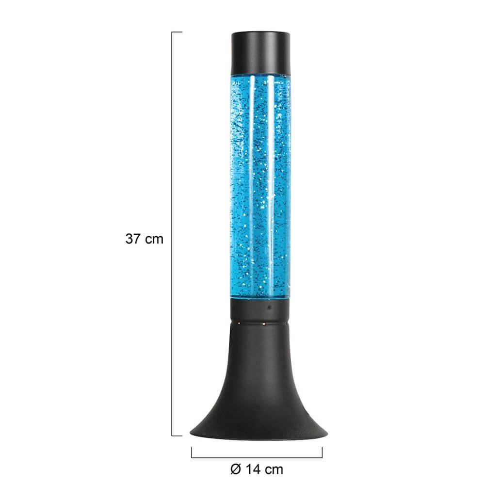Lampe à lave Volcan noir avec bleu Steinhauer 8712746177671