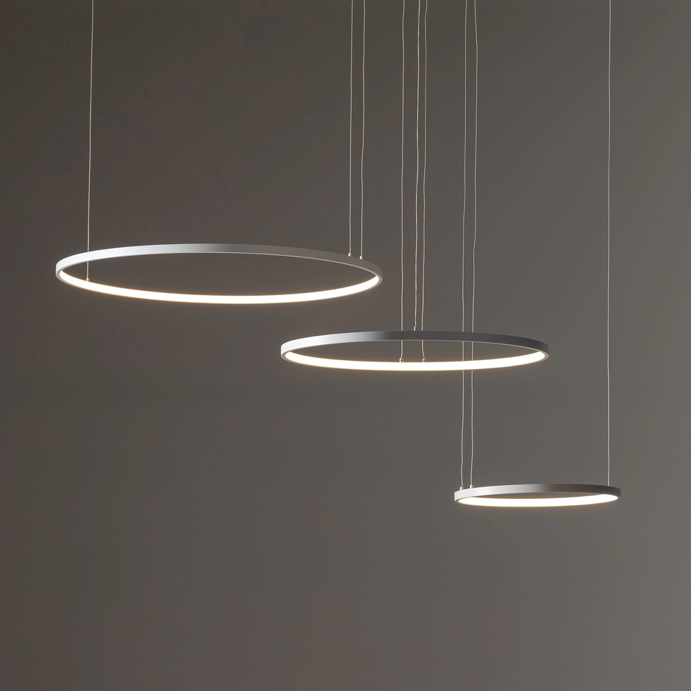 Lampe pendante de conception Circolo Led 3 anneaux blancs Lyora 5903139116497