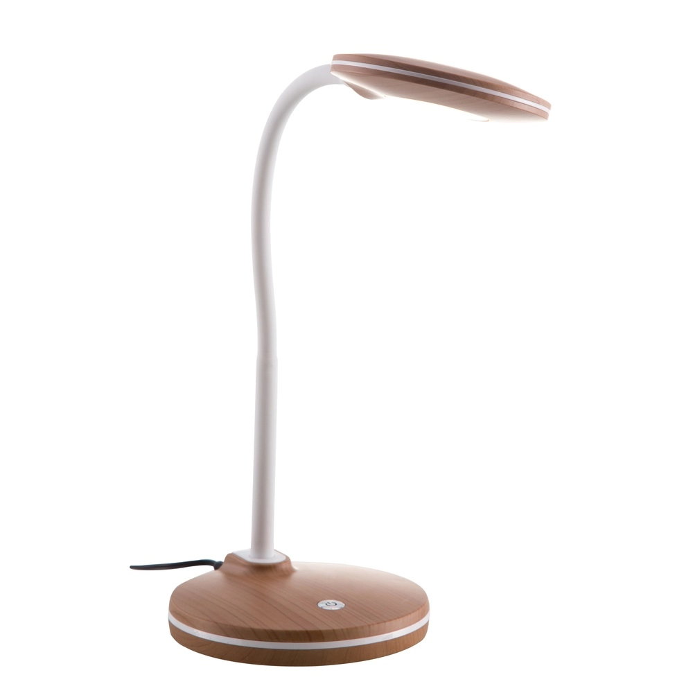 Lampe de bureau à LED Carmen Aspect bois