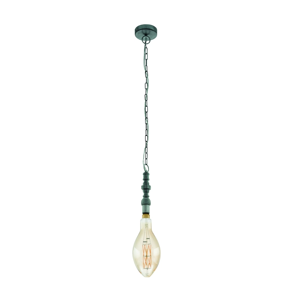 Lampe pendante gothique Pensilva Gris argenté