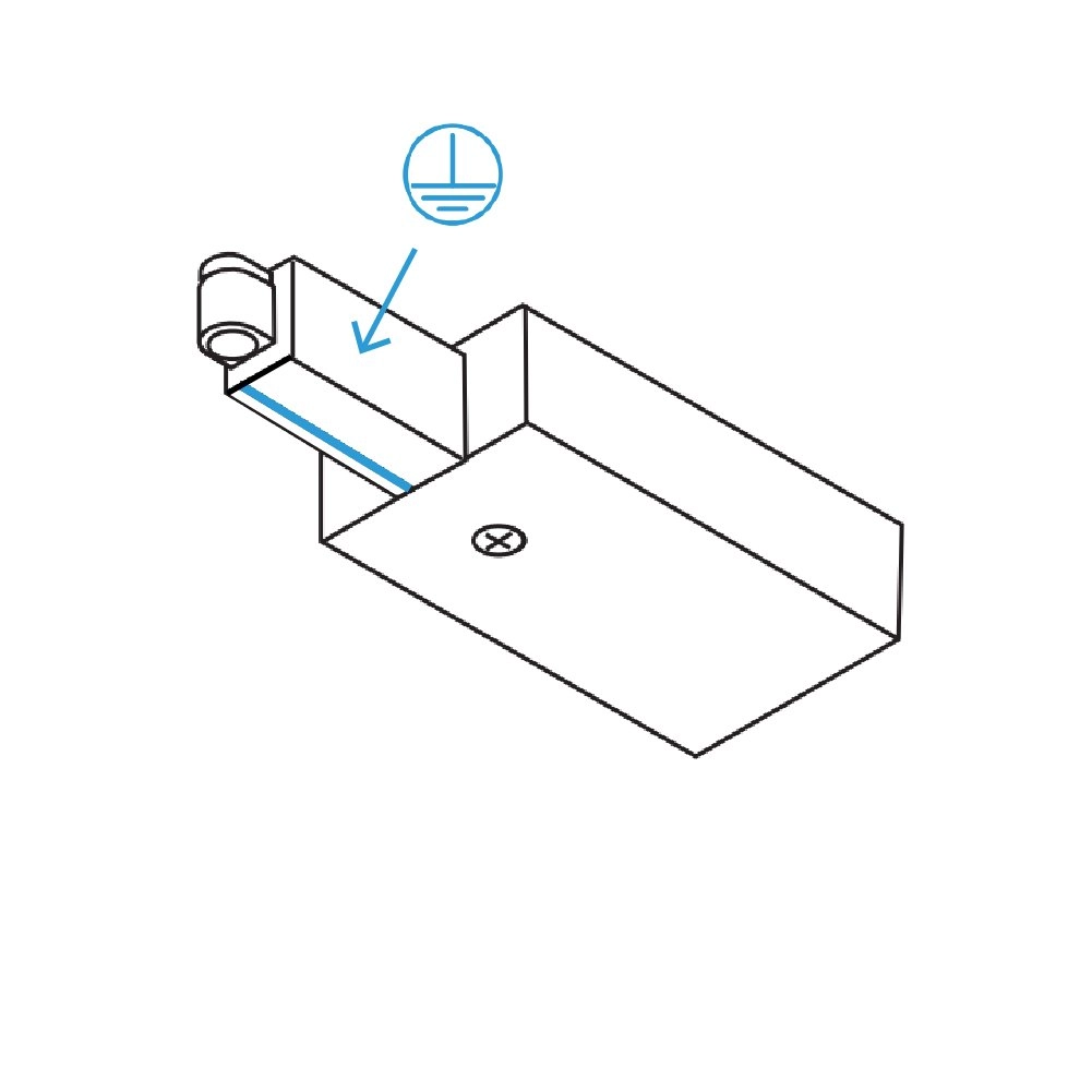 3 phases Supply 2 terre à droite blanche SLV 4024163199988