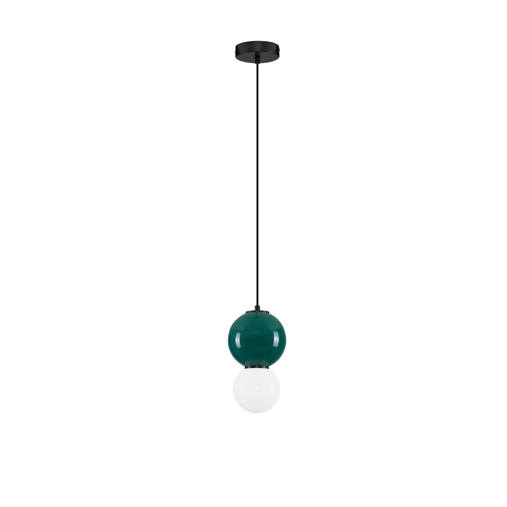 Suspension Noesis Ø 15cm vert avec blanc Suspension Noesis Ø 15cm vert avec blanc