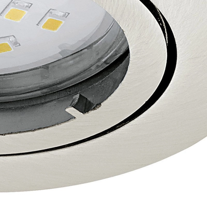 Spot de plafond LED Tedo lot de 3 nickel mat Eglo 9002759316891