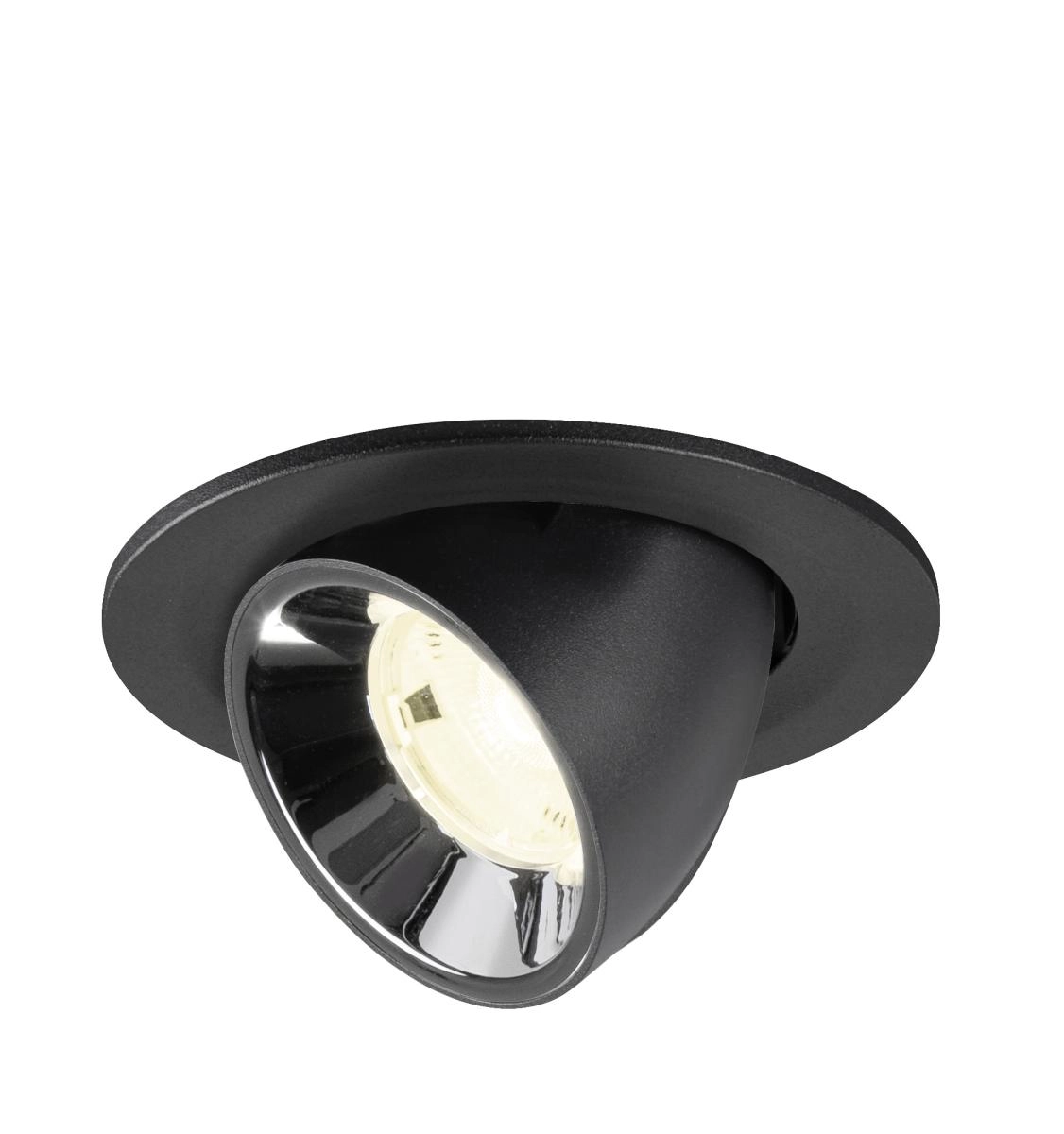 Spot encastré Numinos Gimble S noir/chrome 4000K - 20 deg