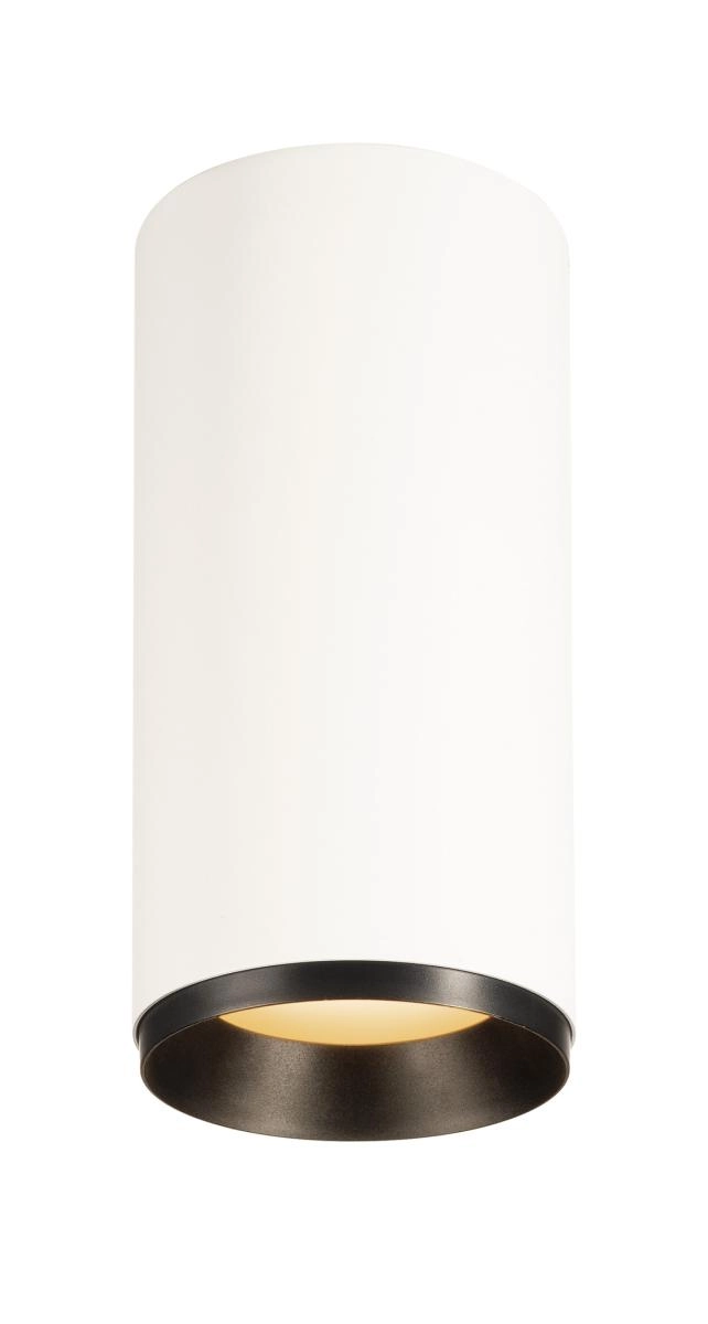 Spot en saillie Numinos L Cylindre blanc/noir 2700K - 24 deg