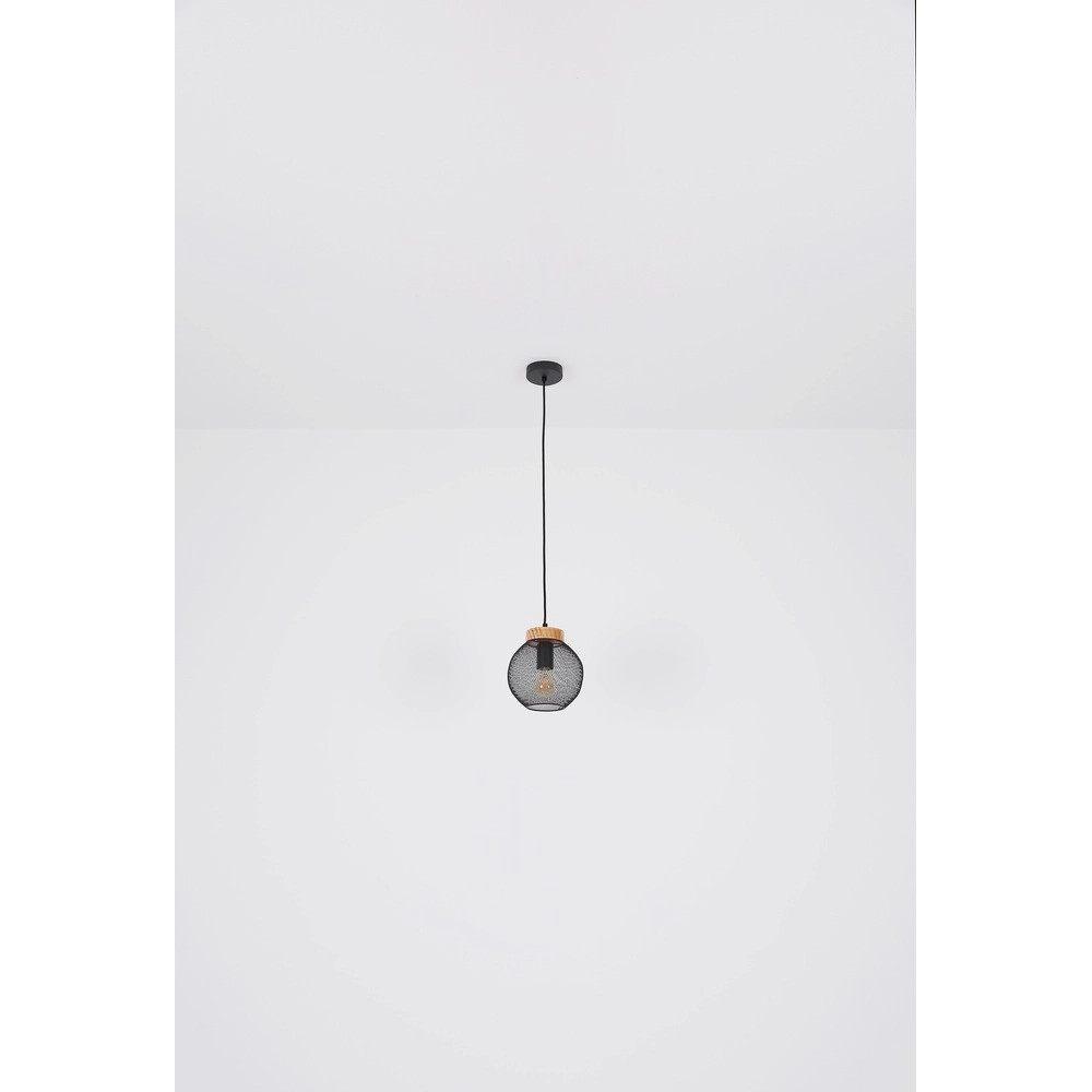 Lampe suspendue Pablo Maille noire Globo 9007371423552