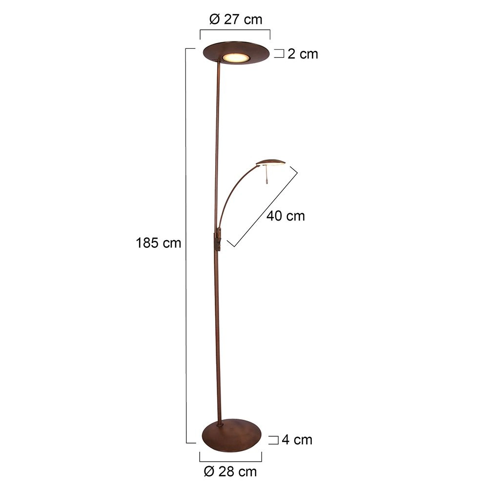 Lampe de lecture Zenith LED bronze Steinhauer 8712746113372