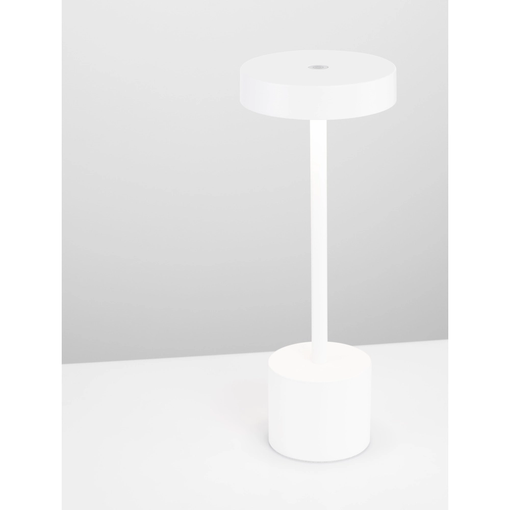 Lampe de table design Fumo Blanc rechargeable Lyora 5212017434746