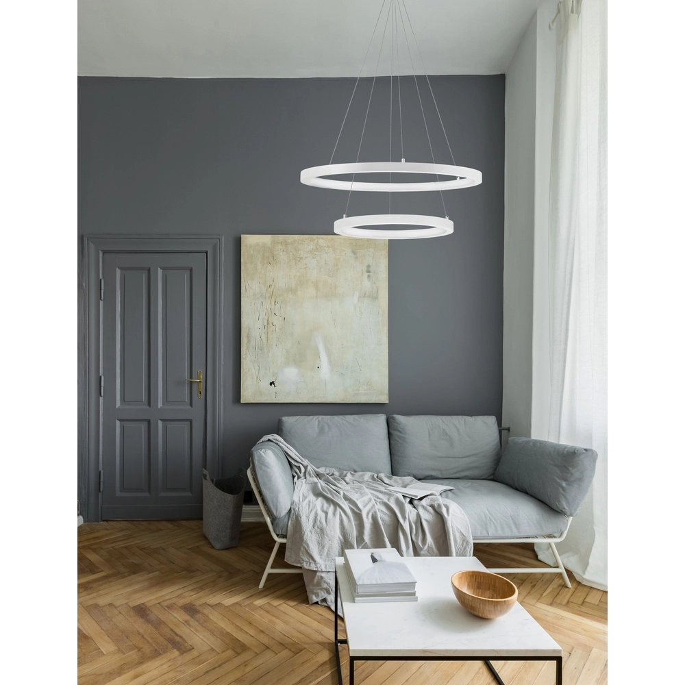 Suspension blanche Empatia Double design Suspension blanche Empatia Double design