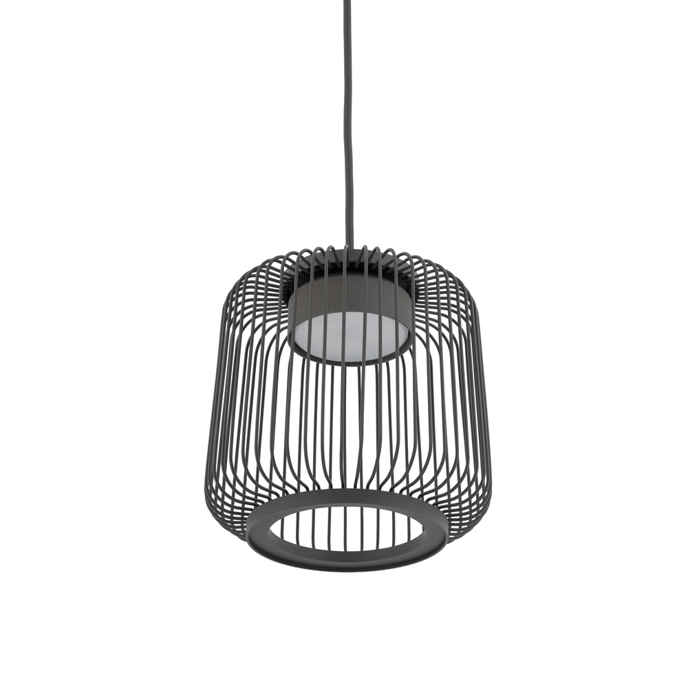 Lampe cage Kenai Gris umbra Ø 18 cm Lyora 5903139122207