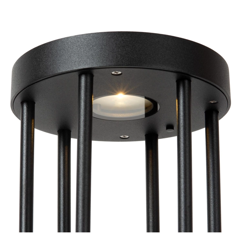 Lampe solaire sur piédestal Jackson 18 cm noir Lucide 5411212152060