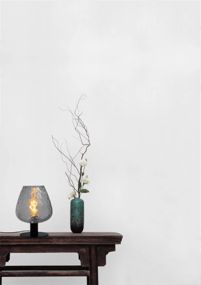 Lampe de table Porto avec verre fumé Diamond Masterlight 8718121271415