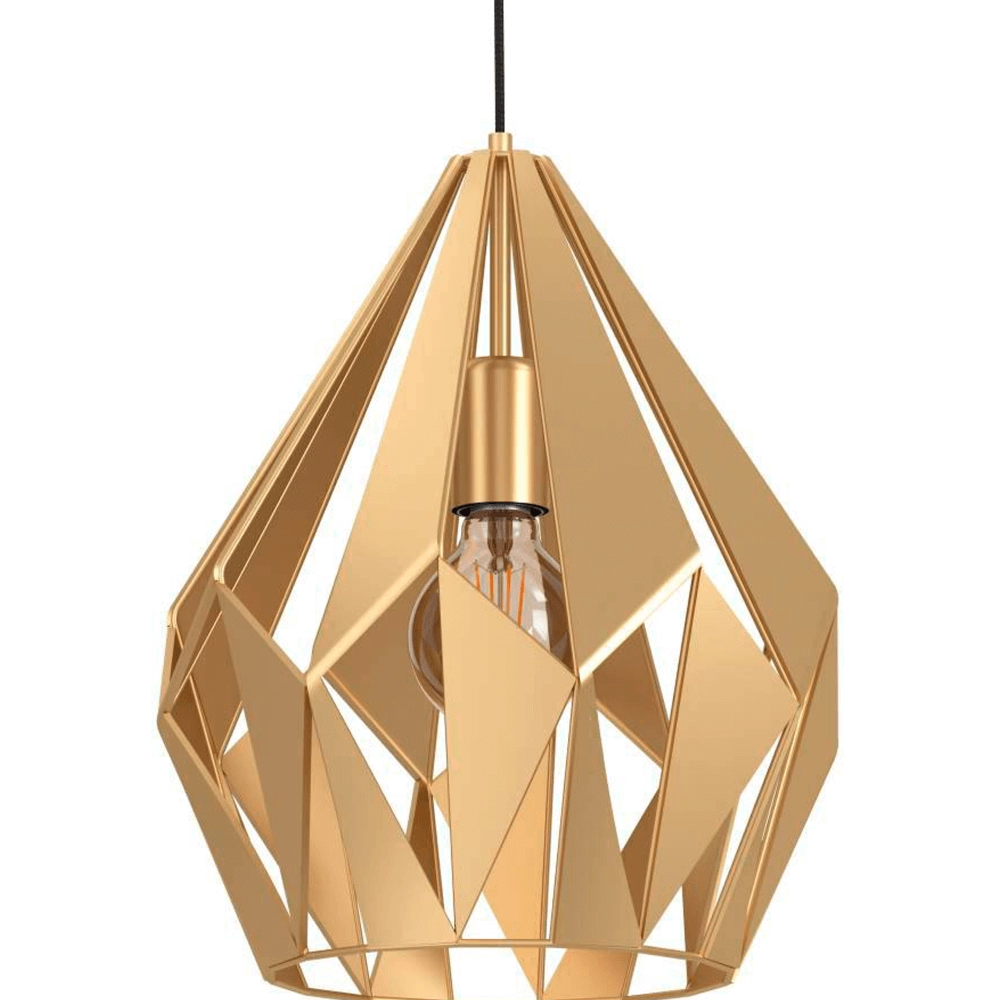 Lampe suspendue dorée Carlton Ø 31 cm Eglo 9002759438142