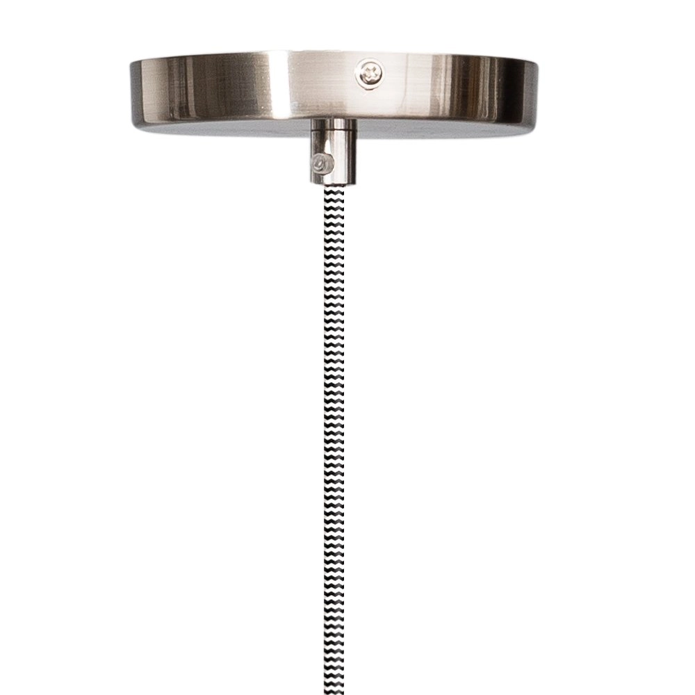 Lampe à suspension robuste Calvello 30cm gris métallisé ETH 8719075182475