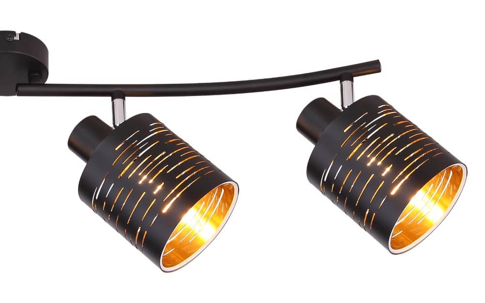 Plafonnier noir Tunno 4 lumières Globo 9007371398744