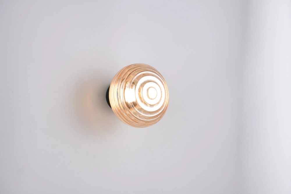 Applique murale Earl Verre ambré rechargeable