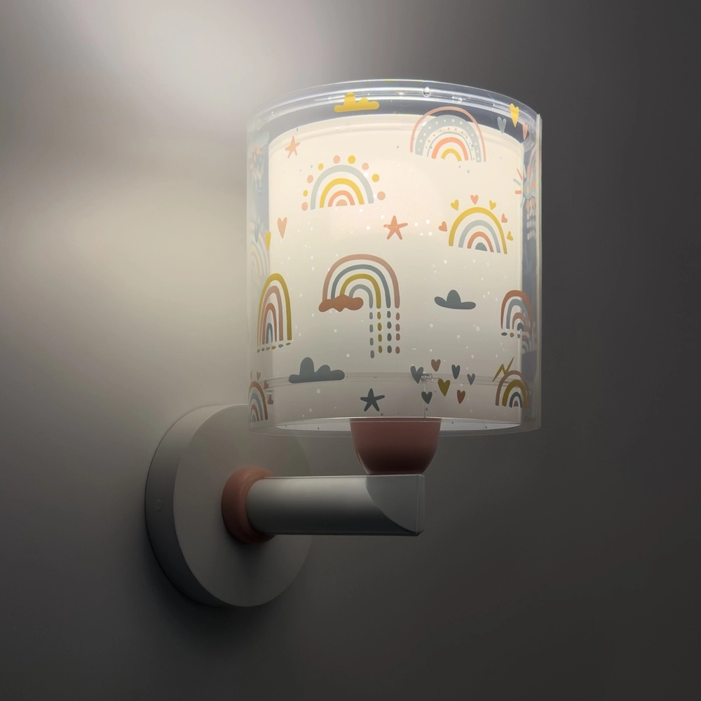 Applique murale Rainbow rose pour chambre d’enfant Dalber 8420406411996