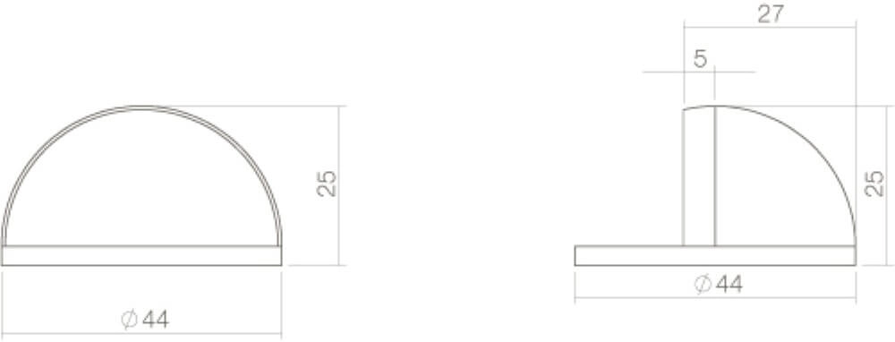 Butoir Stelo rond en acier inoxydable Intersteel 8714186127032