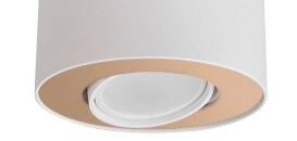 Spot en saillie blanc Set avec de l'or Lyora 5903139889698