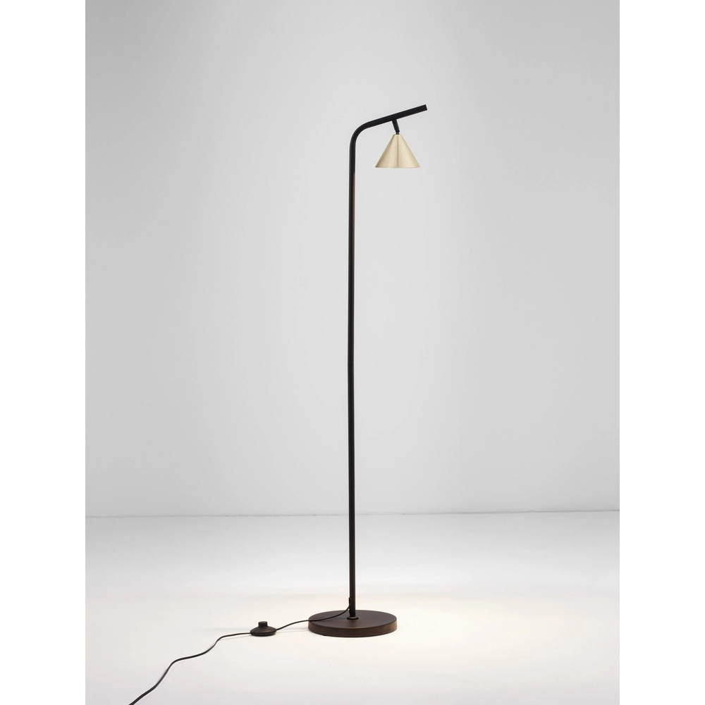 Lampadaire Conico noir avec or Lyora 5212017475473