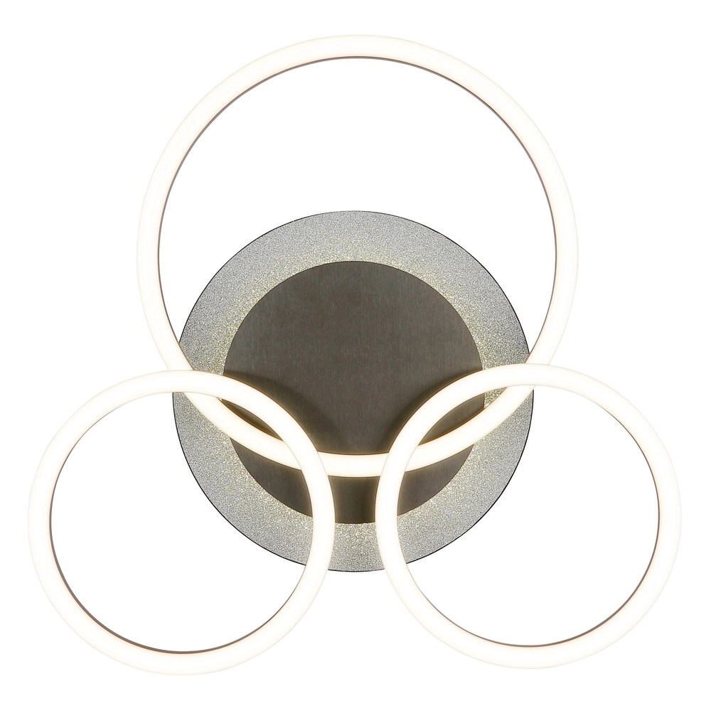 Lampe de plafond noire Norberto 3 anneaux Globo 9007371572830