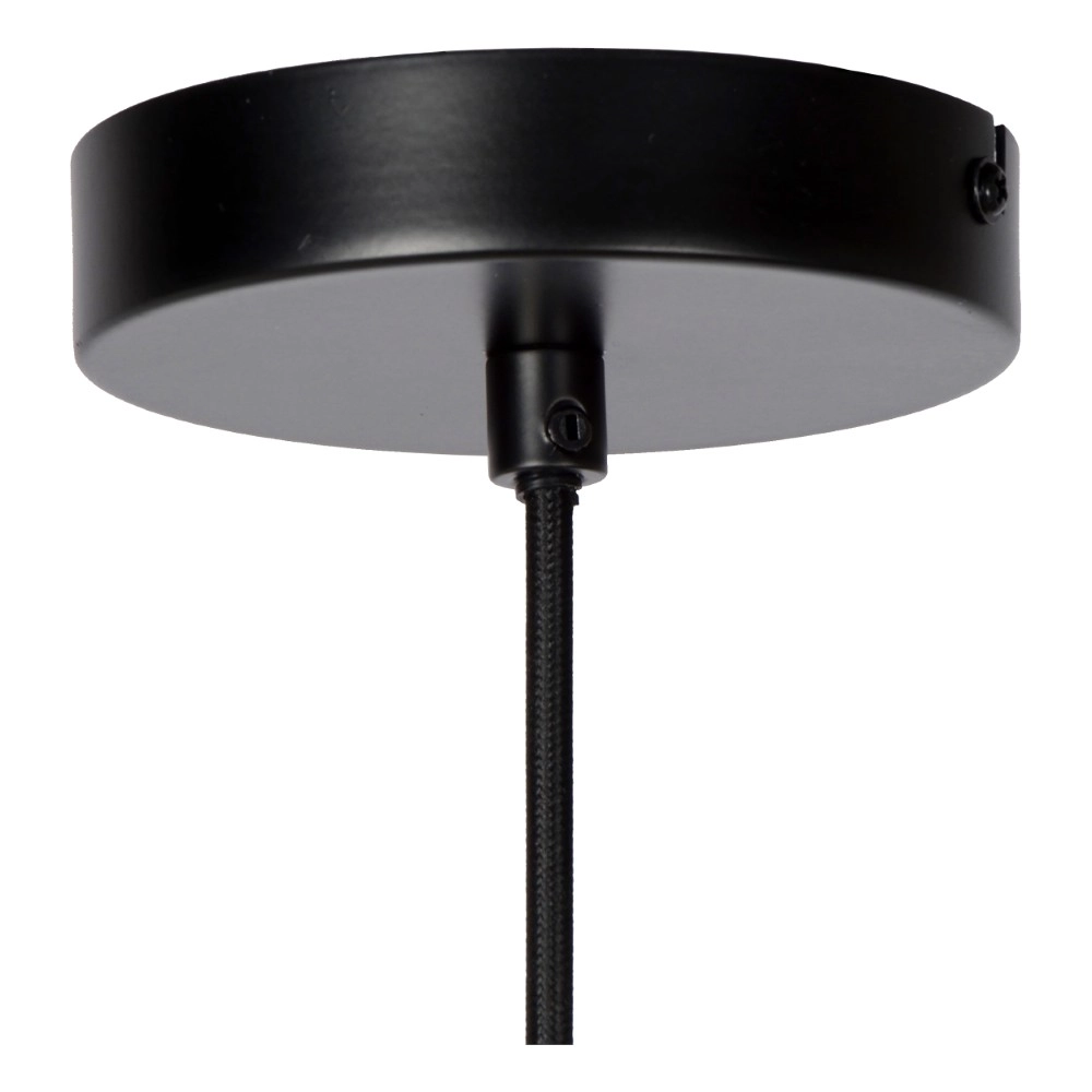 Lampe pendante de conception Joanet Ø 22cm de verre en or et fumée Lucide 5411212451422