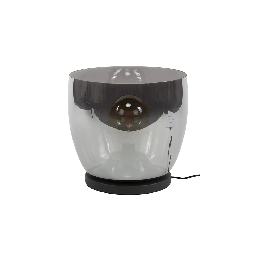 Lampe de pied en verre fumé UP Ø 33cm - 32cm de hauteur Lyora 8716803512627