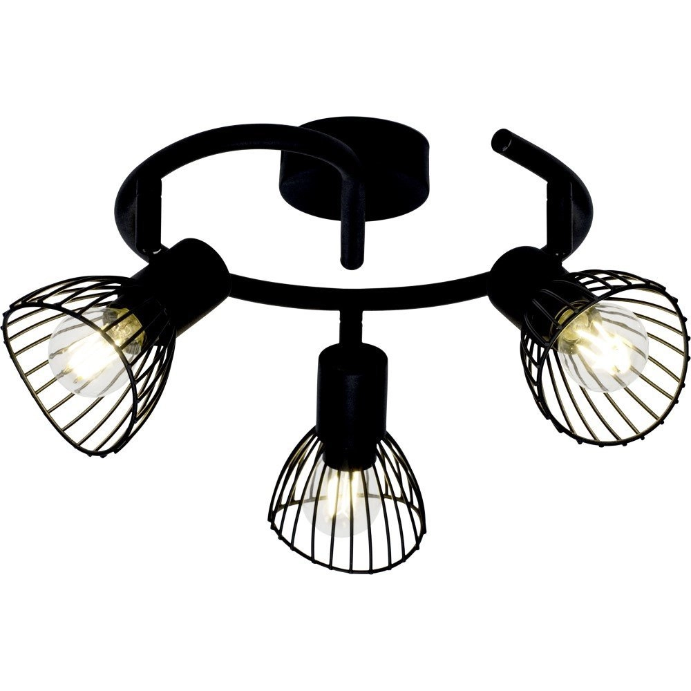 Lampe de plafond Elhi Noir