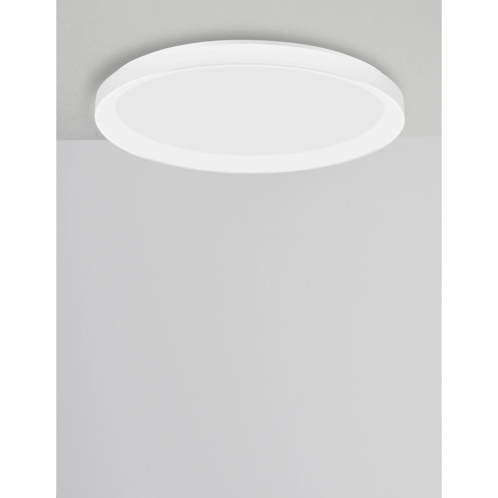 Plafonnier design Pertino Ø 58cm blanc Lyora 5212017446008