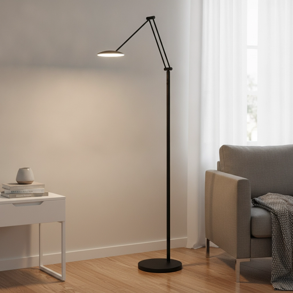 Lampe de lecture classique Sapporo noir Ø 23cm