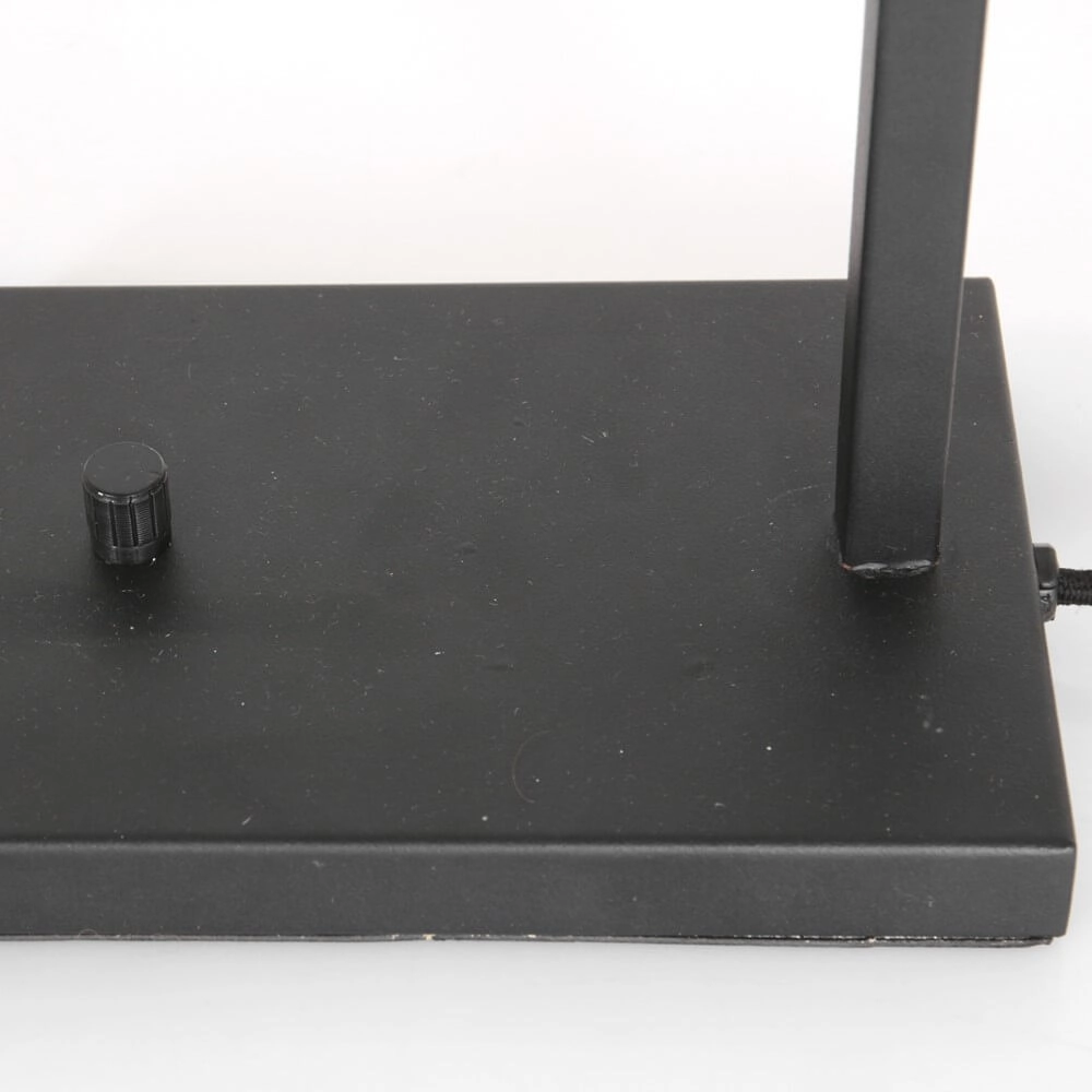 Lampe de table moderne Stanger noir avec velours bleu Steinhauer 8712746152111