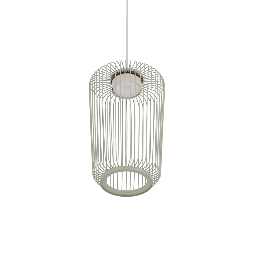 Lampe cage Kenai vert sauge Ø 20cm Lyora 5903139122252