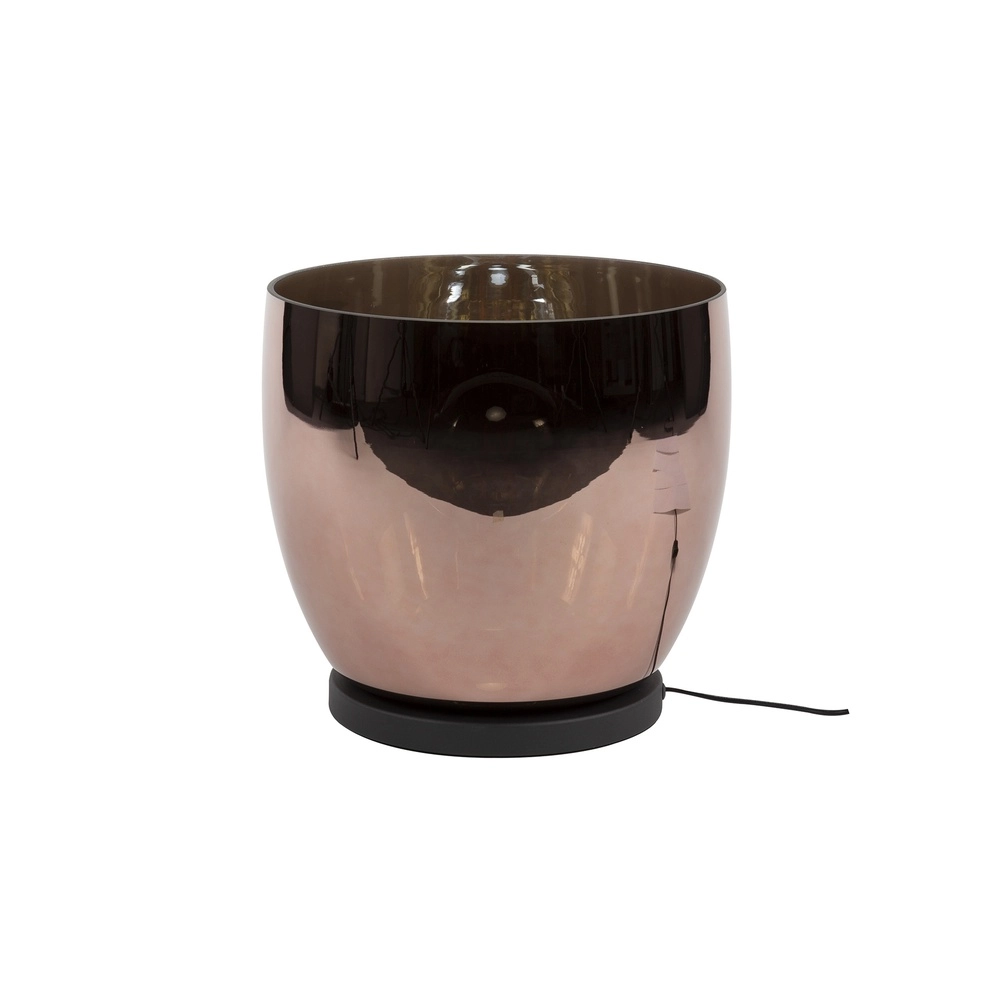 Lampe sur pied en verre en cuivre UP Ø 33cm - 32cm de hauteur Lyora 8716803512634