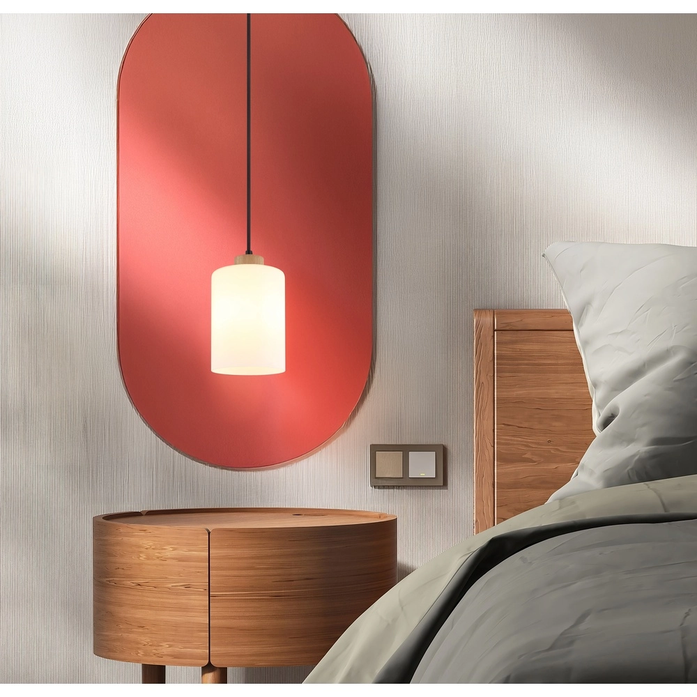 Lampe suspendue Rowena 1-bois clair Globo 9007371592234