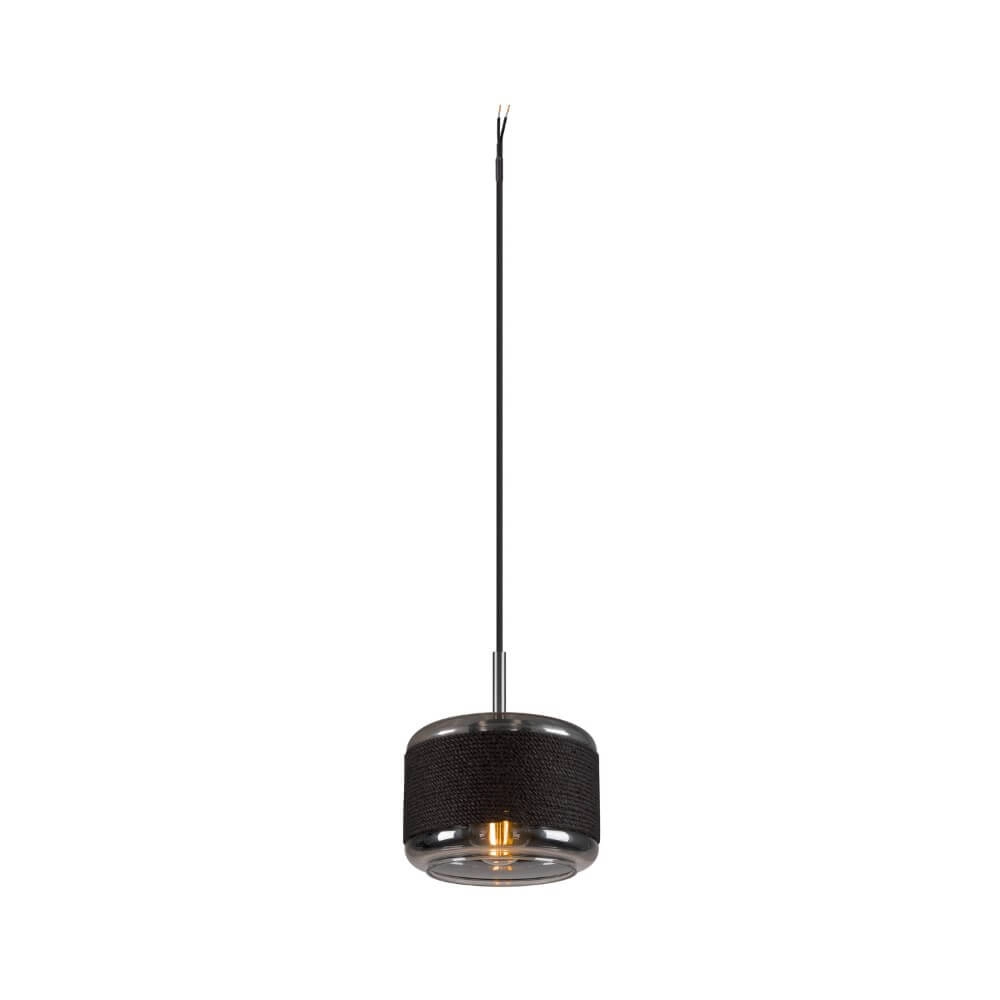 Lampe suspendue Pantilo Rope 19 verre fumé - Ø 18,5cm SLV 4024163280853