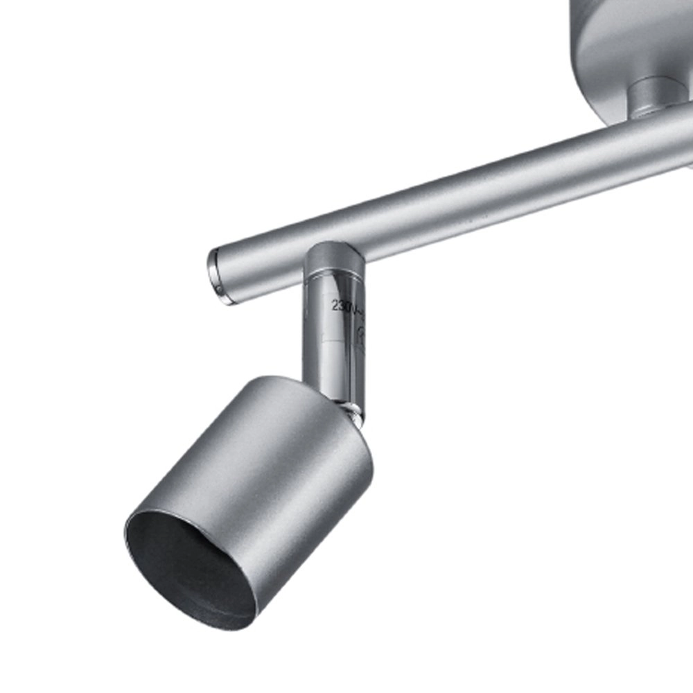 Spot de plafond Paris Gris titane 2 lumières Trio 4017807350746