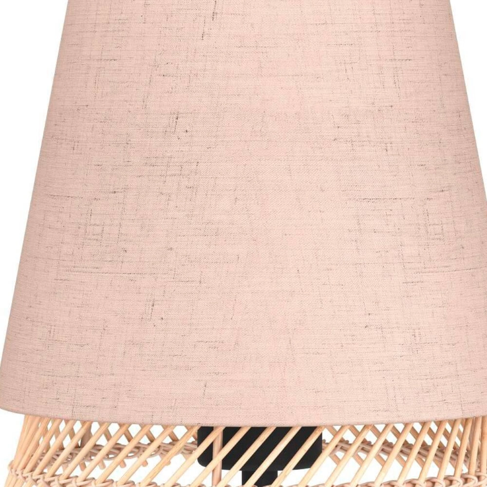 Lampe de table Tabley lin avec rotin Eglo 9002759439774