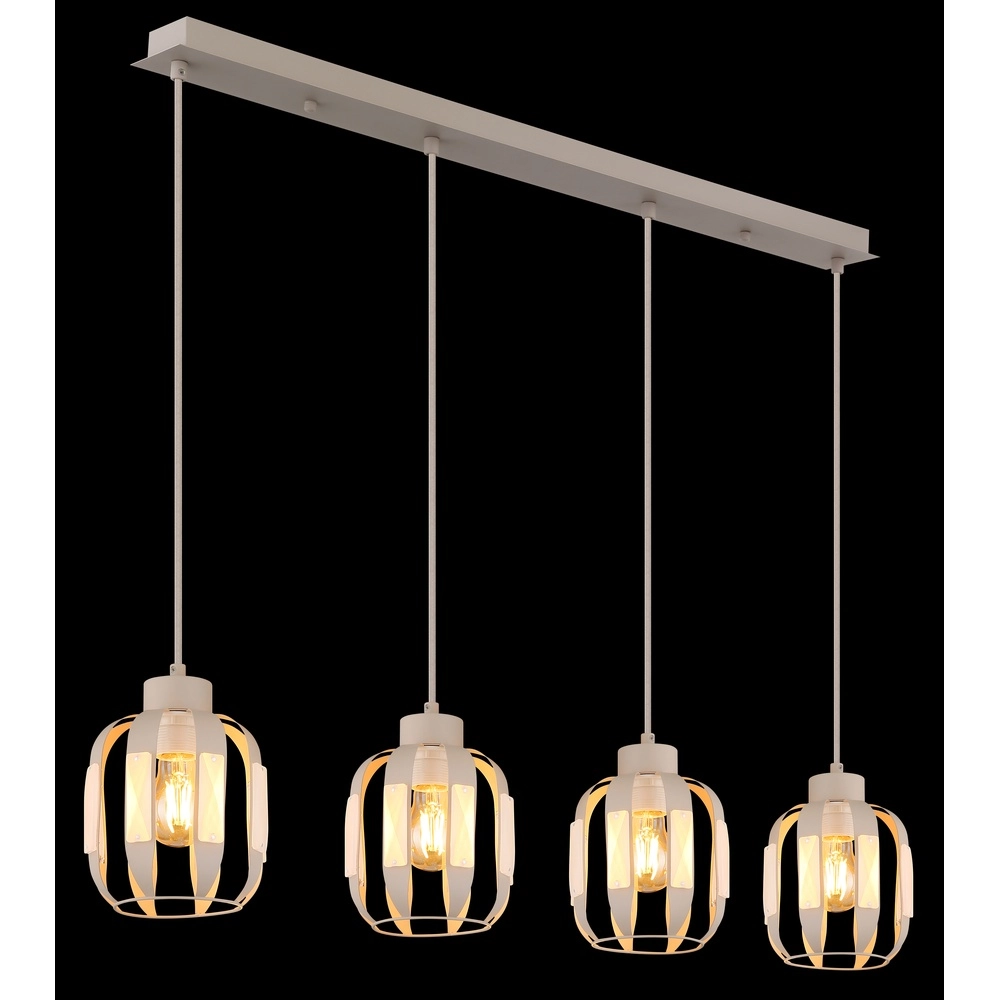 Lampe pendante de salle à manger Arlen Marron sable à 4 tons clairs Globo 9007371580569