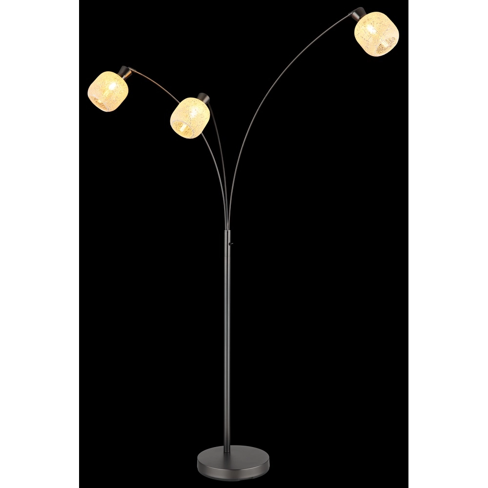 Lampe de pied à 3 lumières Brokana Bronze à fusil Globo 9007371569472