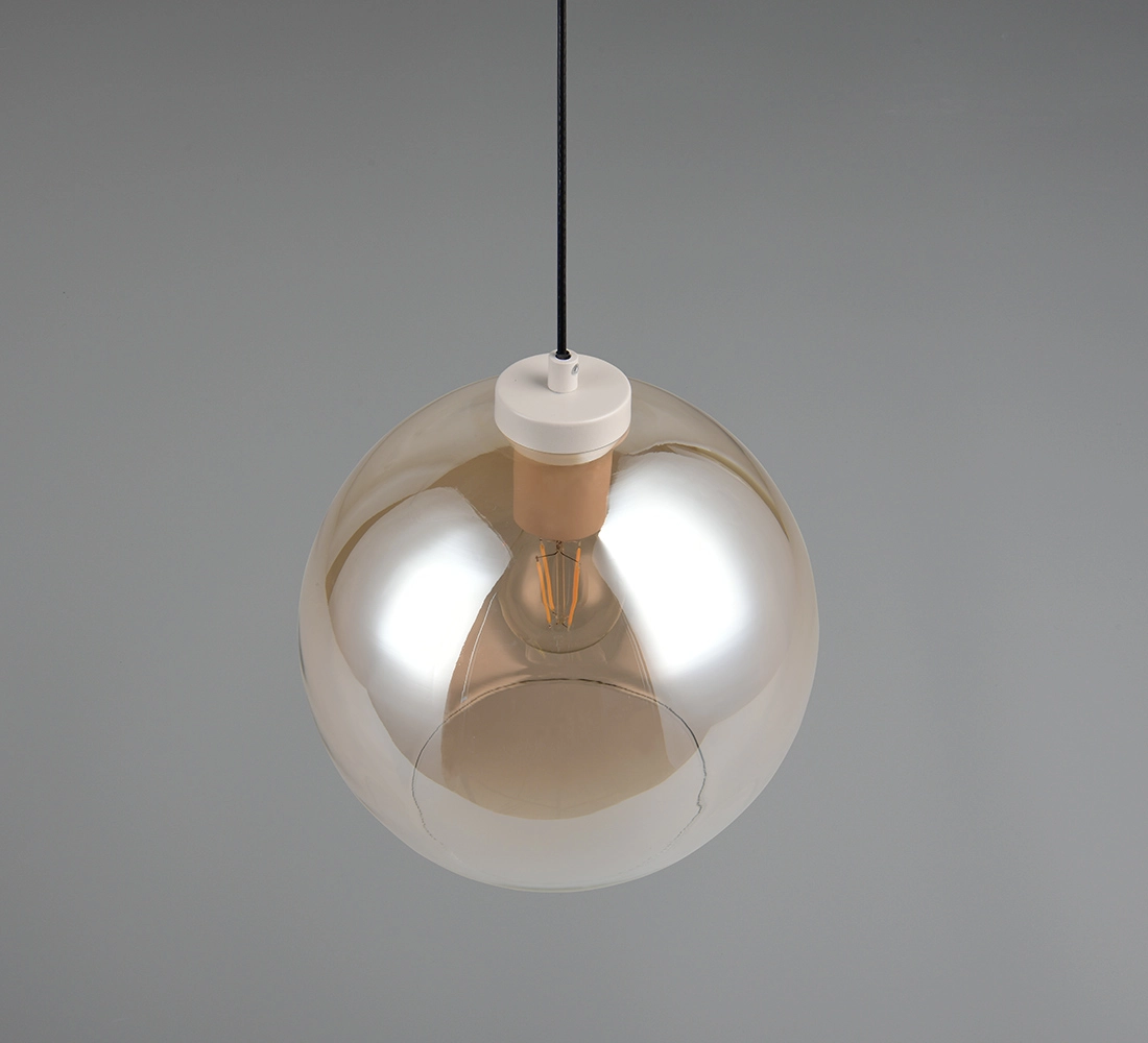 Lampe suspendue Liora Verre ambré Trio 4017807682380