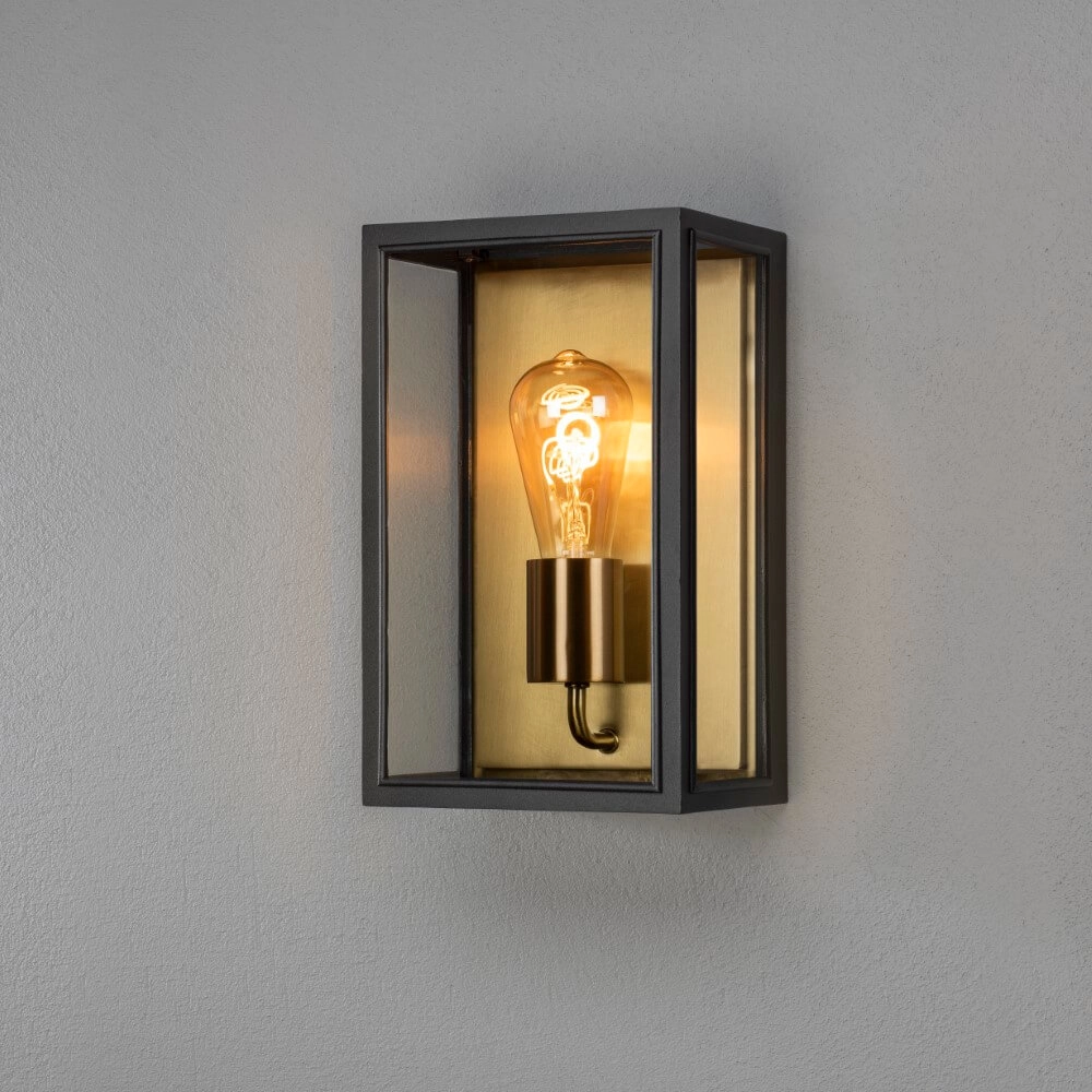 Lampe d'extérieur Carpi noir avec de l'or KonstSmide 7318303477584