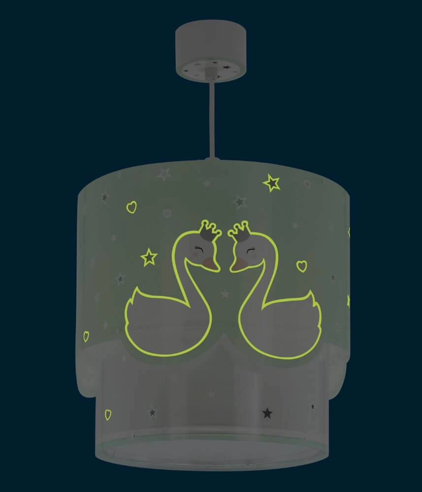 Lampe suspendue chambre d'enfant Sweet Love vert tendre Dalber 8420406617121