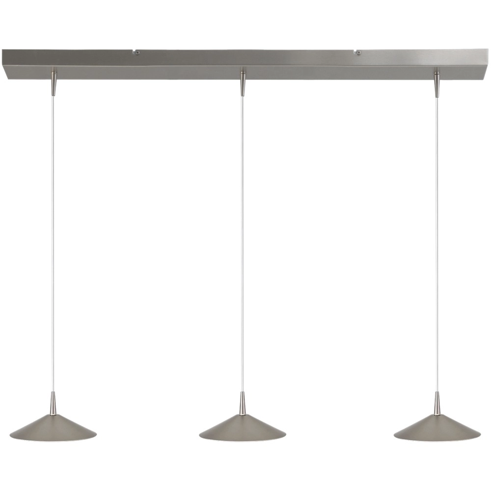 Lampe pendante à 3 lampes Ceppo nickel Ø 18cm