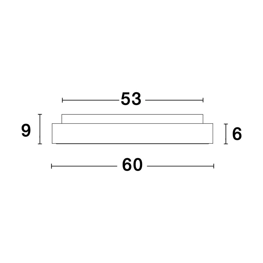 Plafonnier Rando Thin gris argenté Ø 60cm Lyora 5212017420138